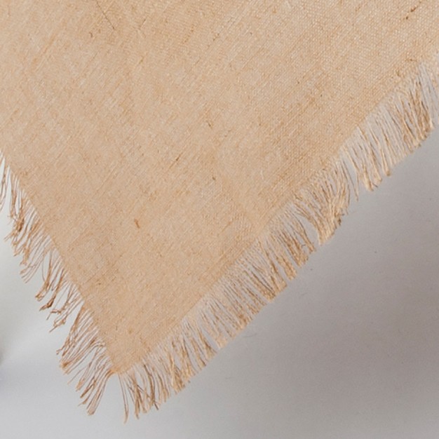 Saro Lifestyle Fringed Jute Tablecloth