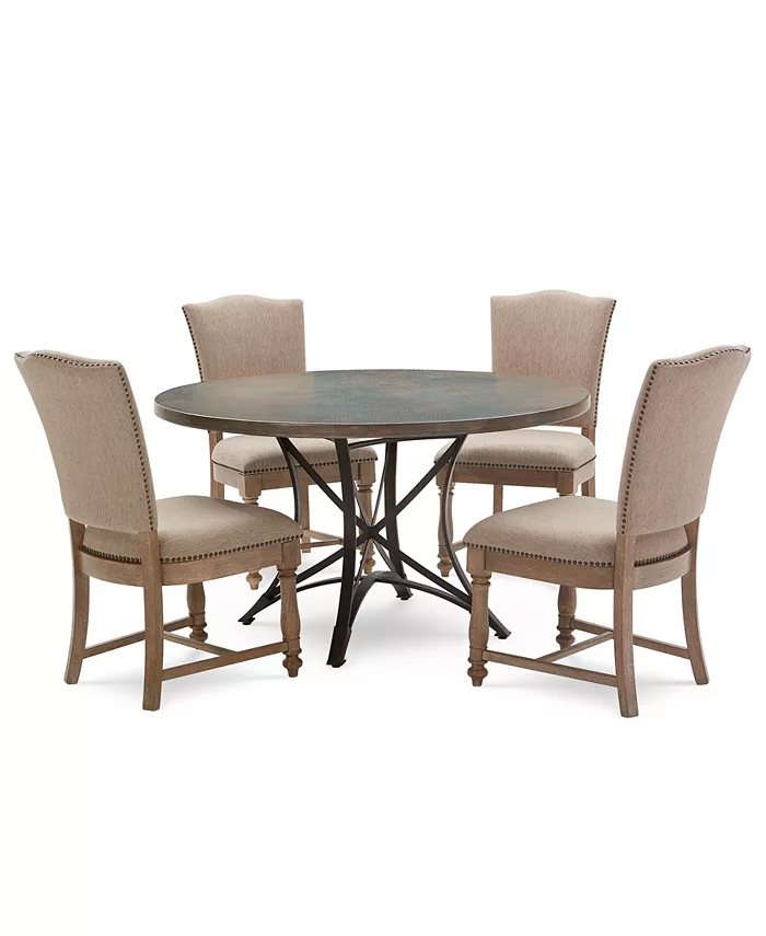 Furniture Laredo Copper Verde 54 Round Dining Table