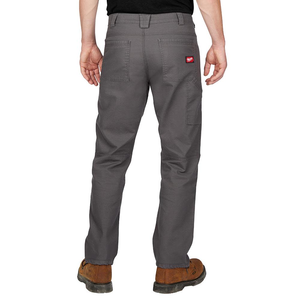 Milwaukee Work Pants Flex Heavy Duty Gray 32x 34 ;