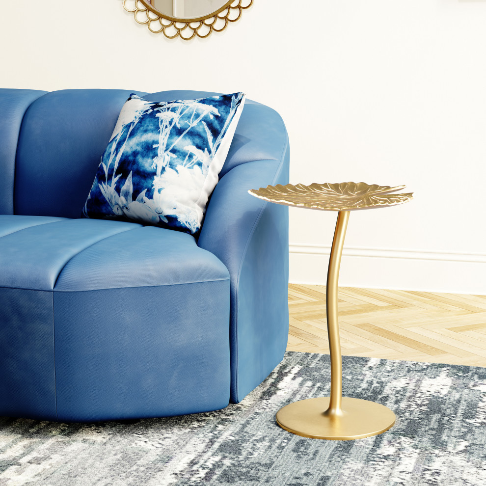 Lily Side Table Gold   Contemporary   Side Tables And End Tables   by Zuo Modern Contemporary  Houzz