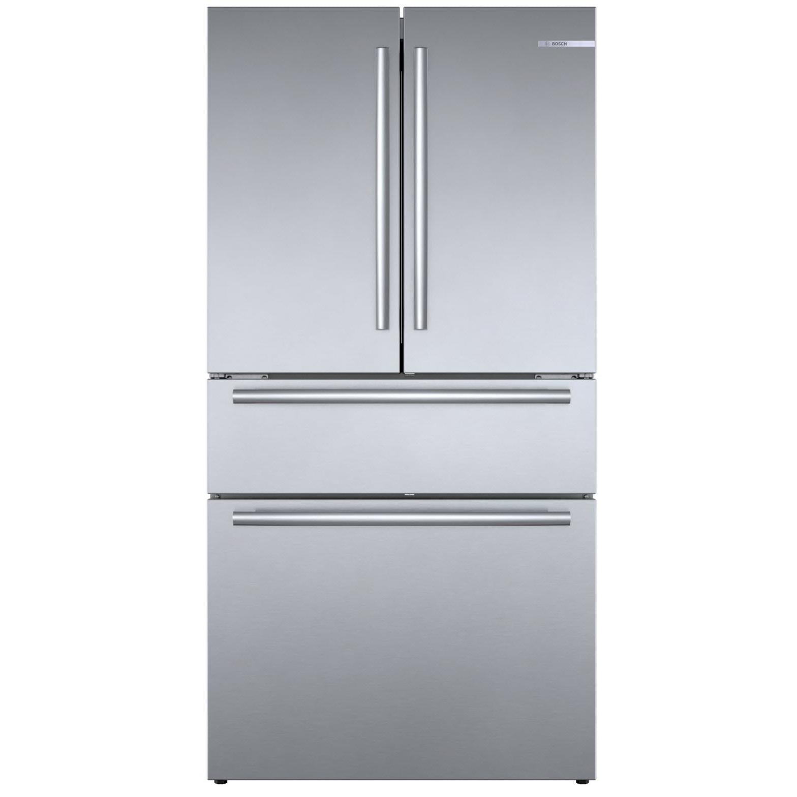 Bosch 36-inch, 21 cu.ft. Counter-Depth French 4-Door Refrigerator with VitaFreshPro™ Drawer B36CL80SNS