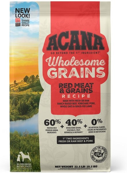 ACANA Wholesome Grains Red Meat Recipe Dry Dog Food