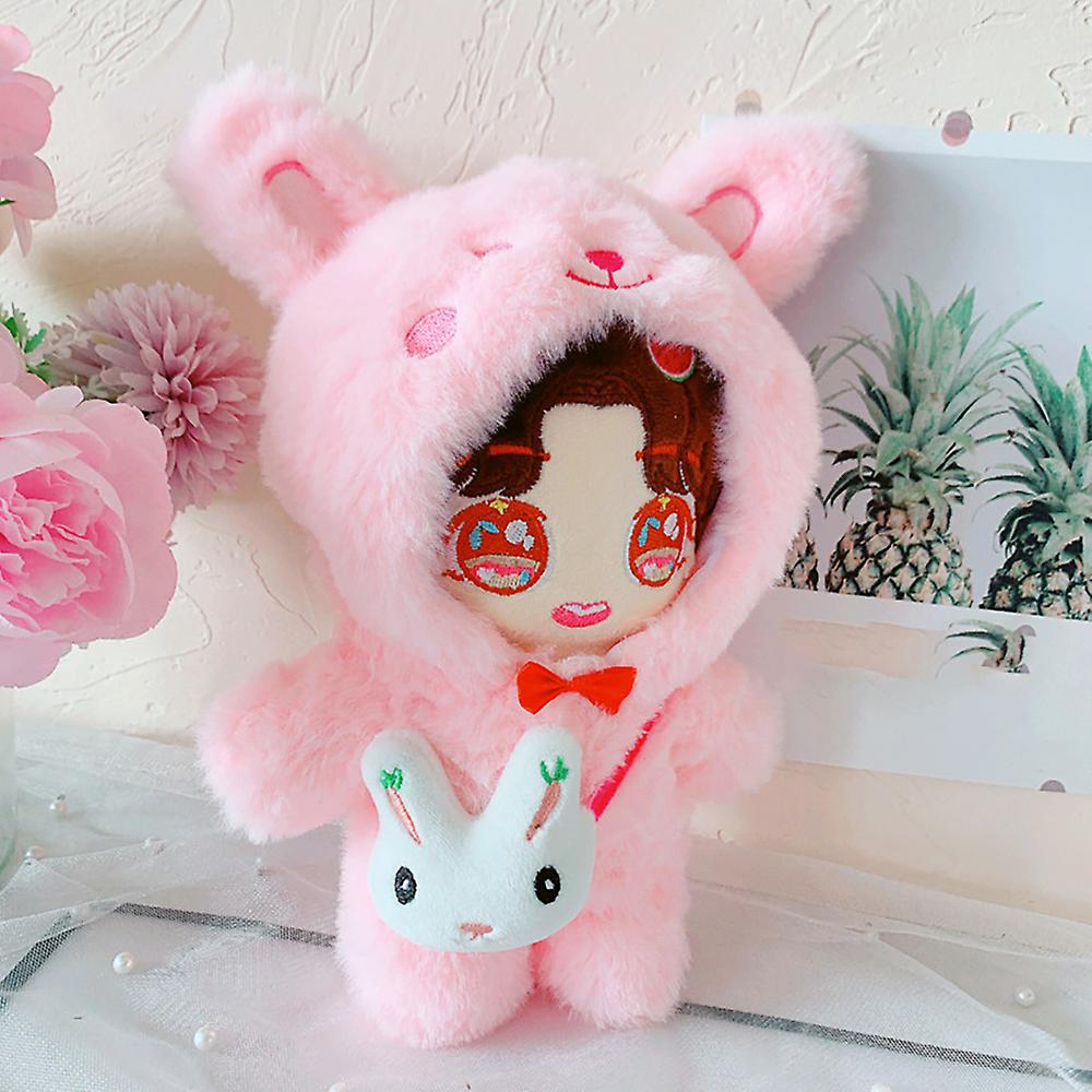 8in Doll Dressup Pink Onesies Backpack 20cm Plush Doll Clothes