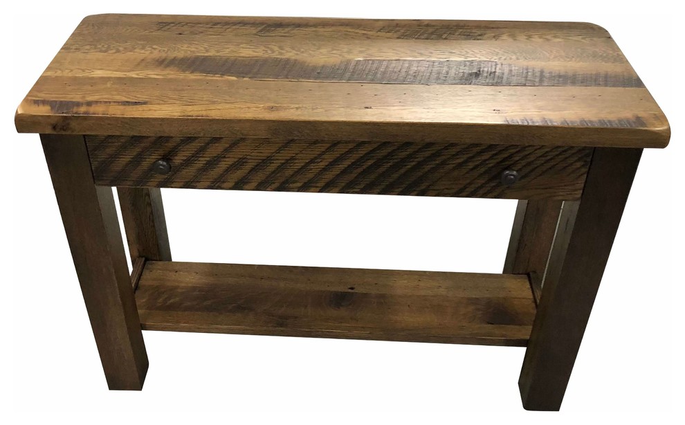 Foxfield Reclaimed Sofa Table   Rustic   Console Tables   by Rustic Red Door Company  Houzz