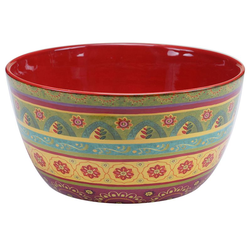 Certified International Tunisian Sunset 11-in. Deep Serving Bowl