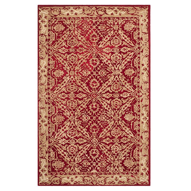 Safavieh Anatolia Andrea Framed Floral Wool Rug