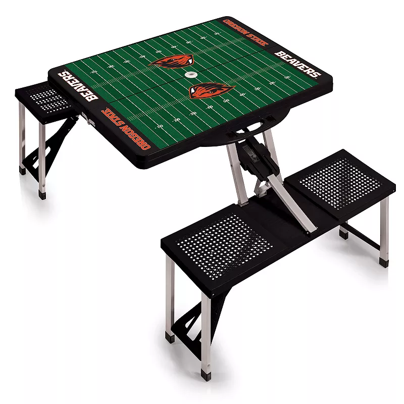 Picnic Time Oregon State Beavers Picnic Table Portable Folding Table with Seats