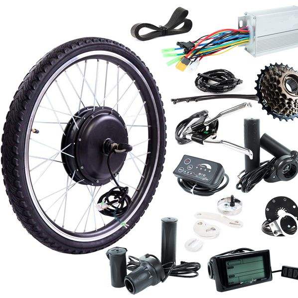 High performance ebike kit dc motor E cycle 350W 500W 1000W 1500W Ebike conversion kit Electric e bike kit with battery