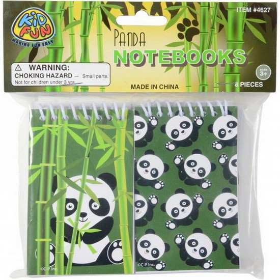 U.S. Toy 4627 Panda Notebooks/8 Pc