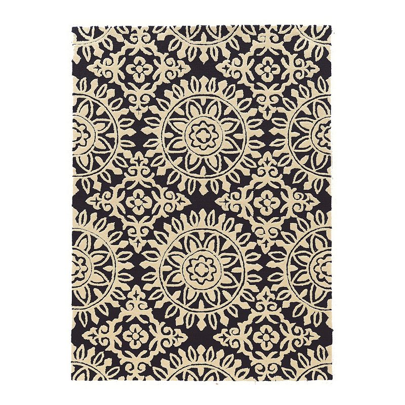 Linon Trio Medallion Design Rug