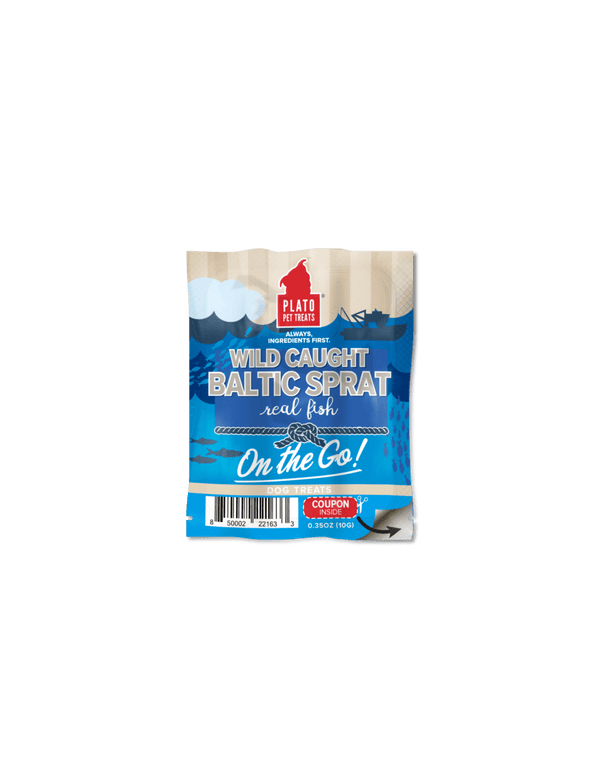 Plato On The Go! Wild Caught Baltic Sprat Treats for Dogs