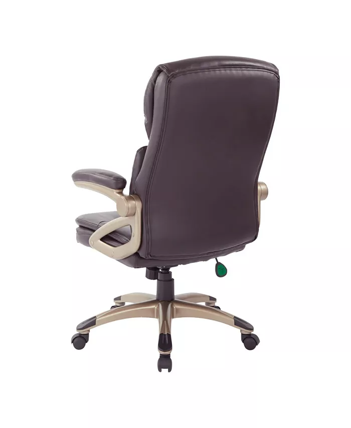 OSP Home Furnishings High Back Leather Executive Office Manager's Chair