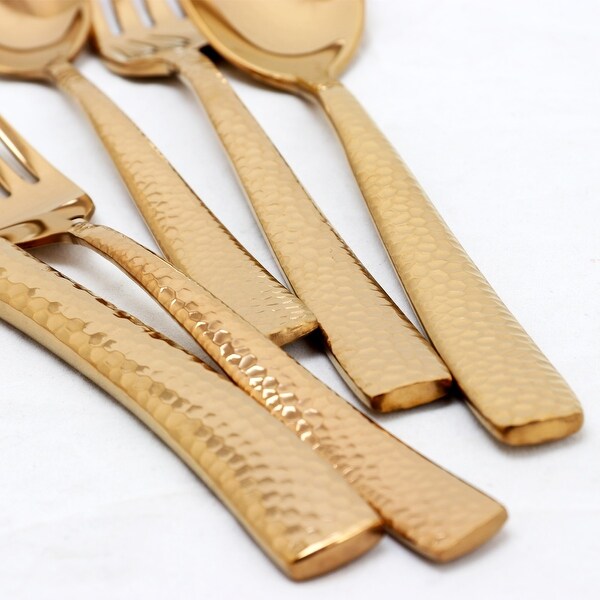 20 Piece Flatware Set in Rose Gold