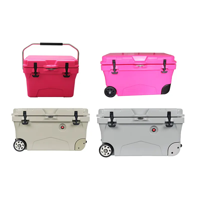 2023 Factory Wholesale High Quality 20L to 100L Rotomolded Ice Chest Cooler Box Insulated Hard Cooler for Camping/Traveling