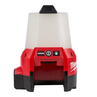 MW M18 18-Volt 2200 Lumens Cordless Radius LED Compact Site Light with Flood Mode (Tool-Only) 2144-20