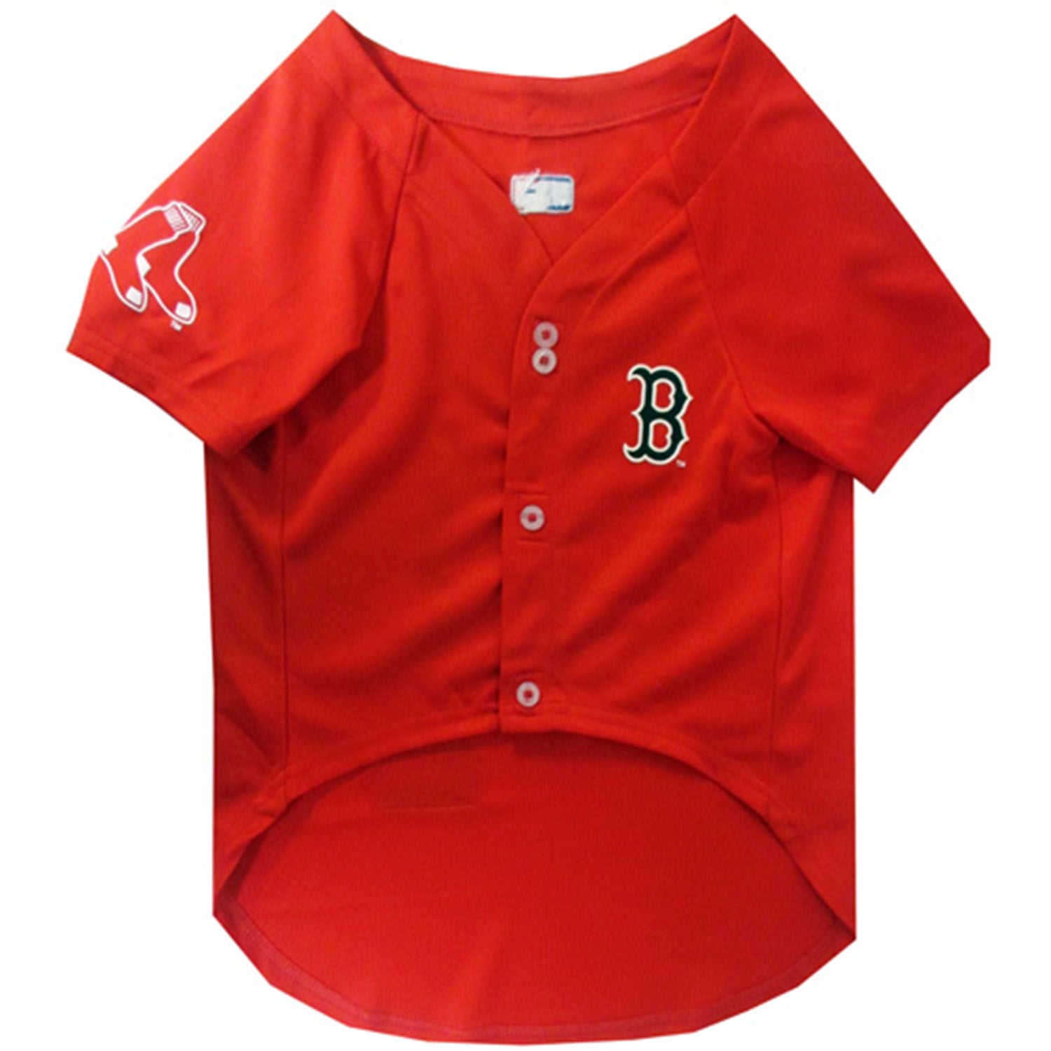 Pets First MLB Boston Red Sox Mesh Jersey for Dogs and Cats - Licensed Soft Poly-Cotton Sports Jersey - Large