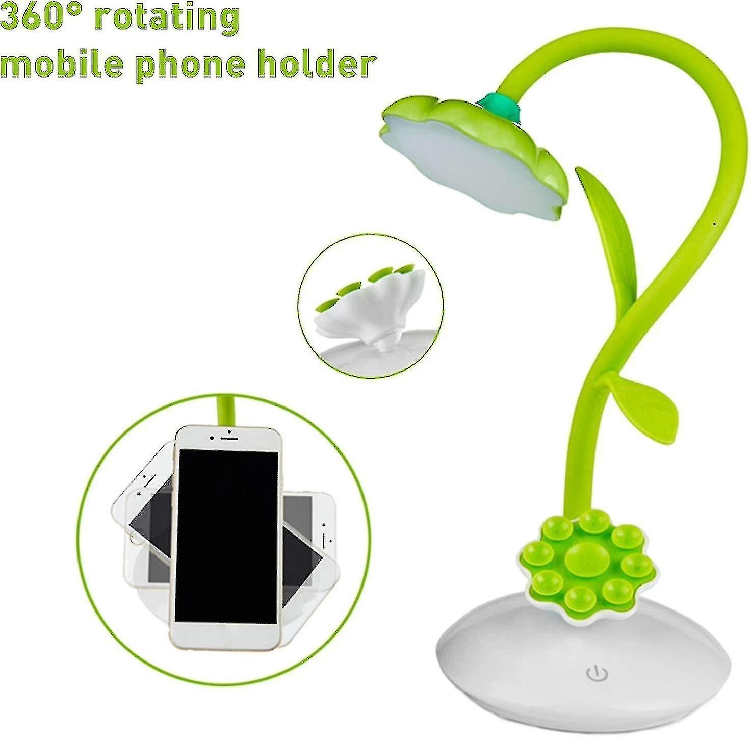 Eye Protection Table Lamp， 360 Degree Adjustable Sunflower Led Charging Table Lamp， Desk Lamp