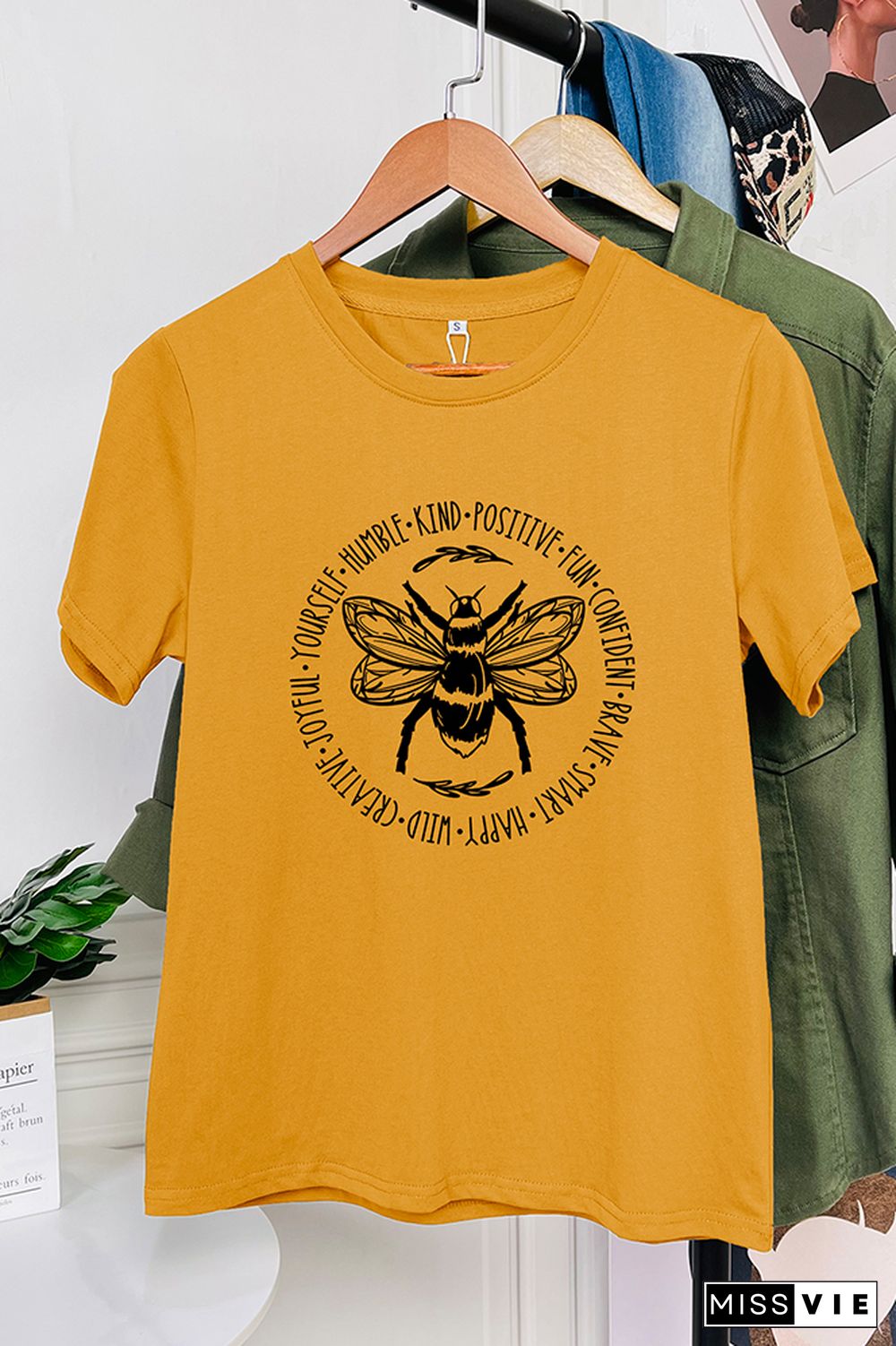 Bee Something Graphic T-Shirt Wholesale