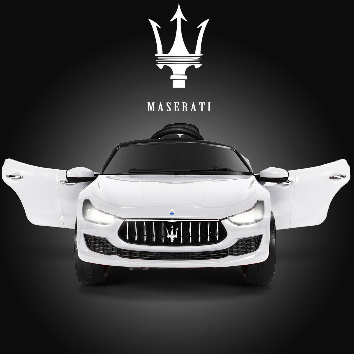 Ride on Car, 12V Licensed Maserati Gbili, Battery Powered Car w/2 Motors