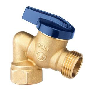 Everbilt 34 in. FIP x 34 in. MHT Quarter Turn Brass Garden Valve VGRQTRB4EB