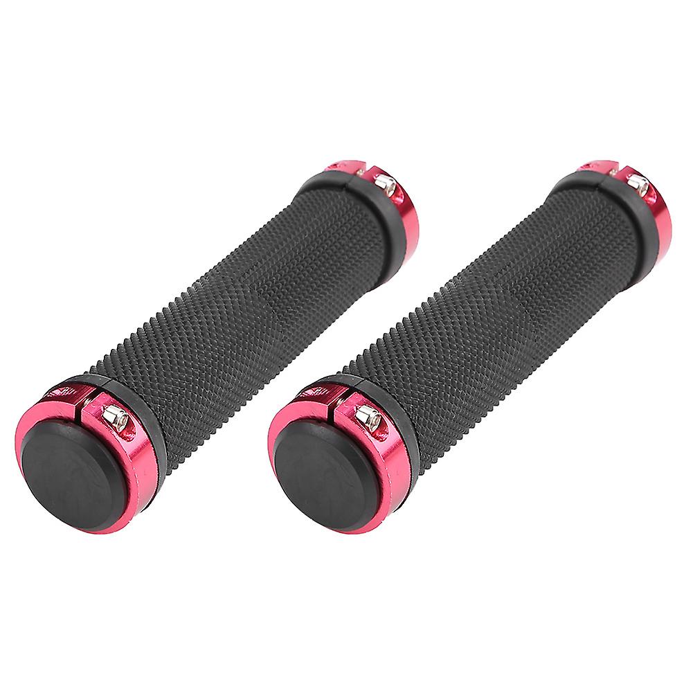 Handlebar Grips Hand Grips Cover Cushiony For Cycling Road Bike Folding Bikes (red)