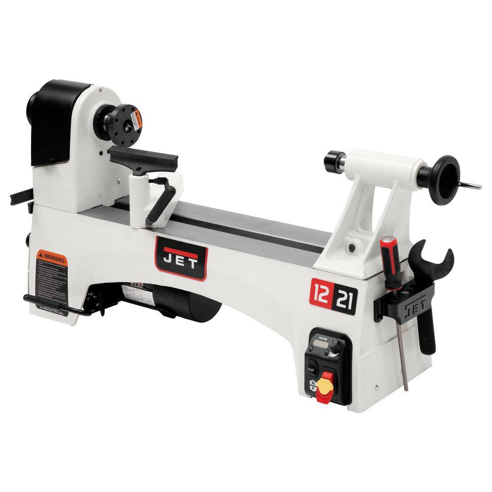 Jet 1 HP 12 in. x 21 in. Wood Lathe Variable Speed 115-Volt JWL-1221VS 719200