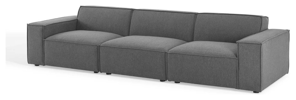 Modular Sofa  Charcoal Fabric  Modern  Lounge Cafe Hotel Hospitality   Scandinavian   Sofas   by House Bound  Houzz