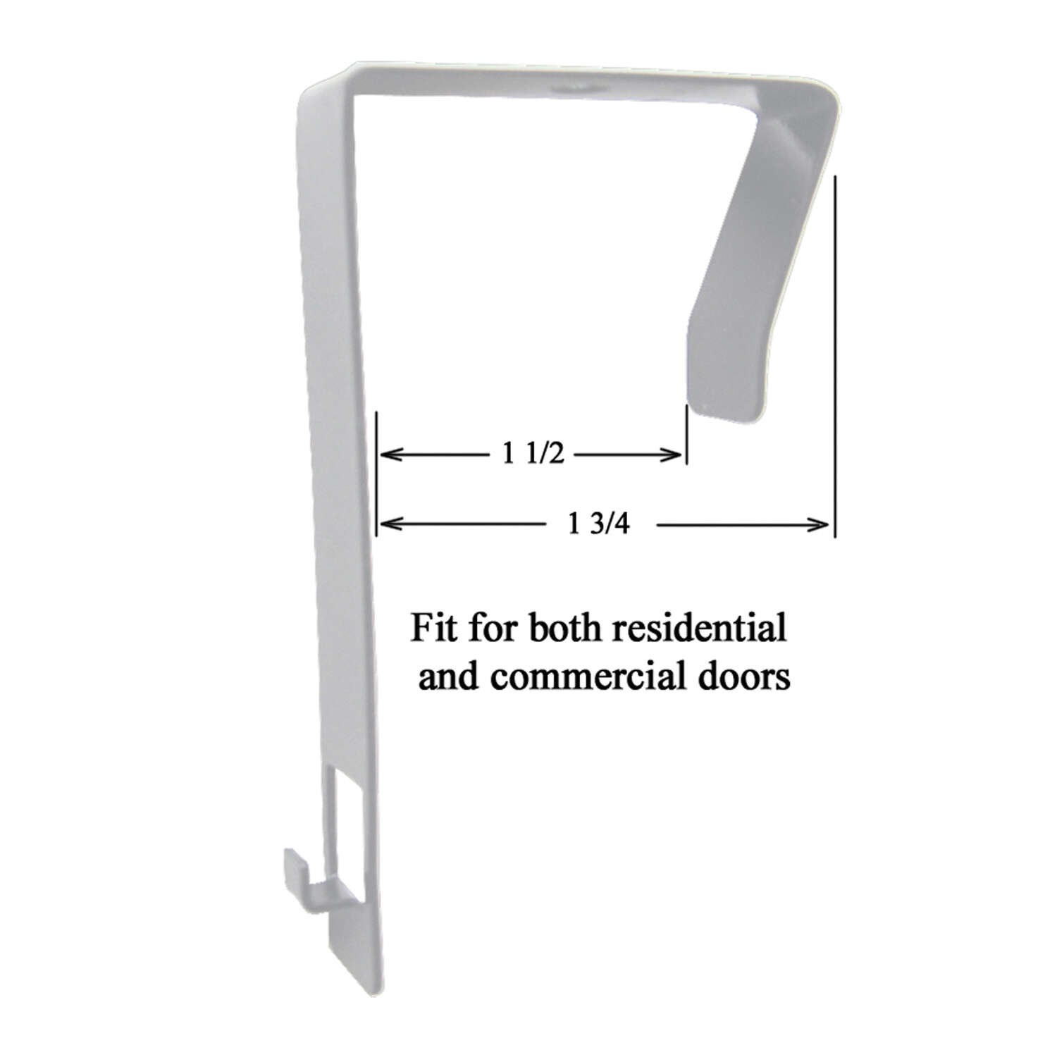 Perfect Curve 77 in. H X 2-1/2 in. W X 3 in. L Plastic Cap Rack