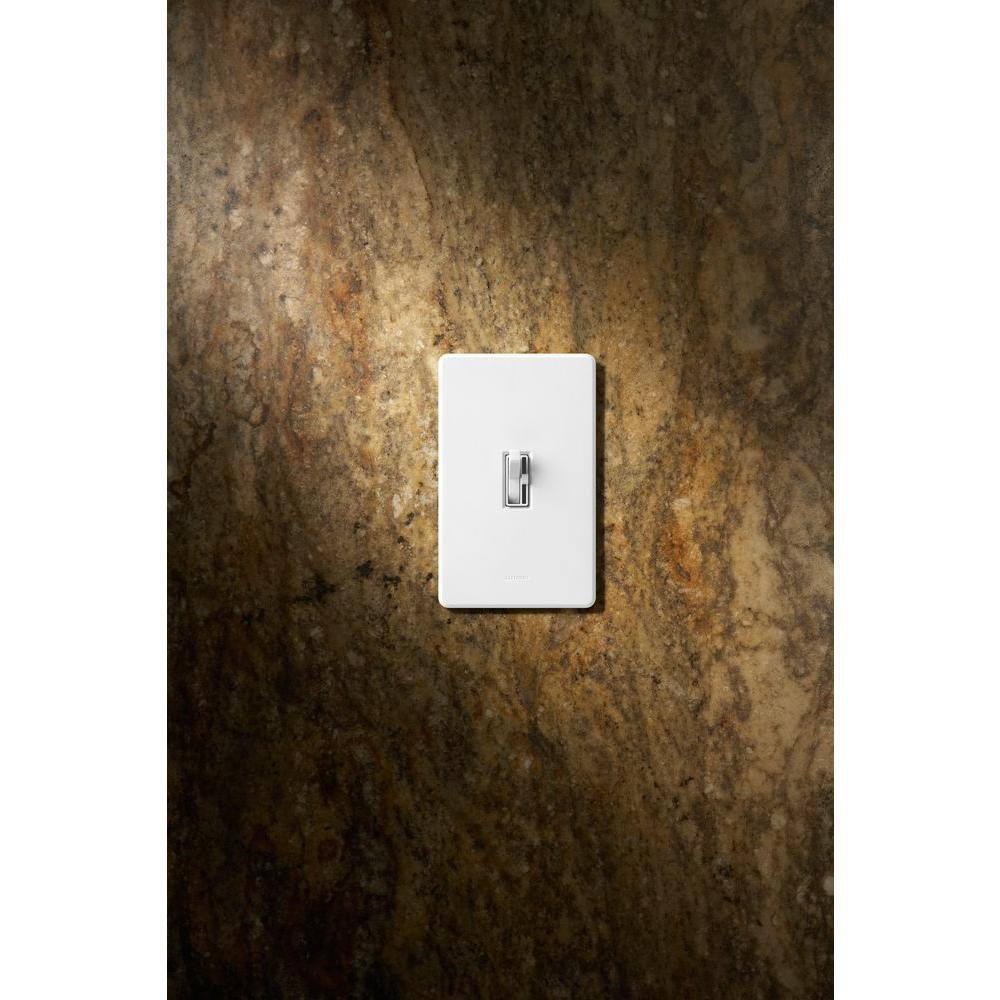 Lutron Toggler LED+ Dimmer Switch for Dimmable LED and Incandescent Bulbs 150W LEDSingle-Pole or 3-Way White (TGCL-153PH-WH) TGCL-153PH-WH