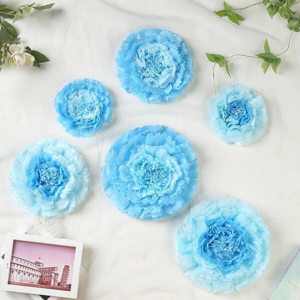 6Pcs Large Carnation Paper Flowers