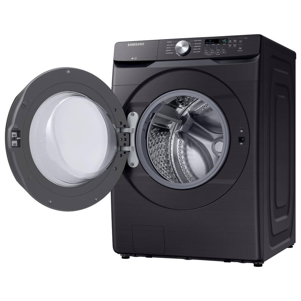  4.5 cu. ft. High-Efficiency Front Load Washer with Self-Clean+ in Brushed Black WF45T6000AV