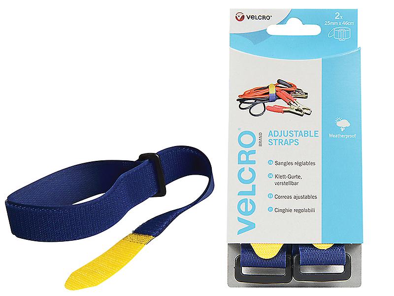 VELCRO Brand VELCRO Brand Adjustable Straps (2) 25mm x 46cm Blue VEL60328