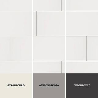 Daltile Restore Bright White 8 in. x 24 in. Ceramic Wall Tile (13.3 sq. ft.  Case) RE15824HD1P2