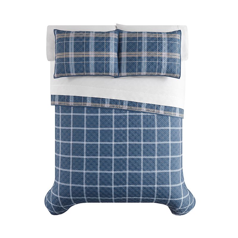 The Big One? Deshawn Plaid Reversible Quilt Set