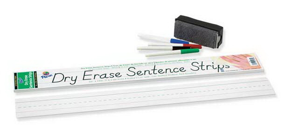 Pacon 5185 Sentense Strips   White Dry Erase