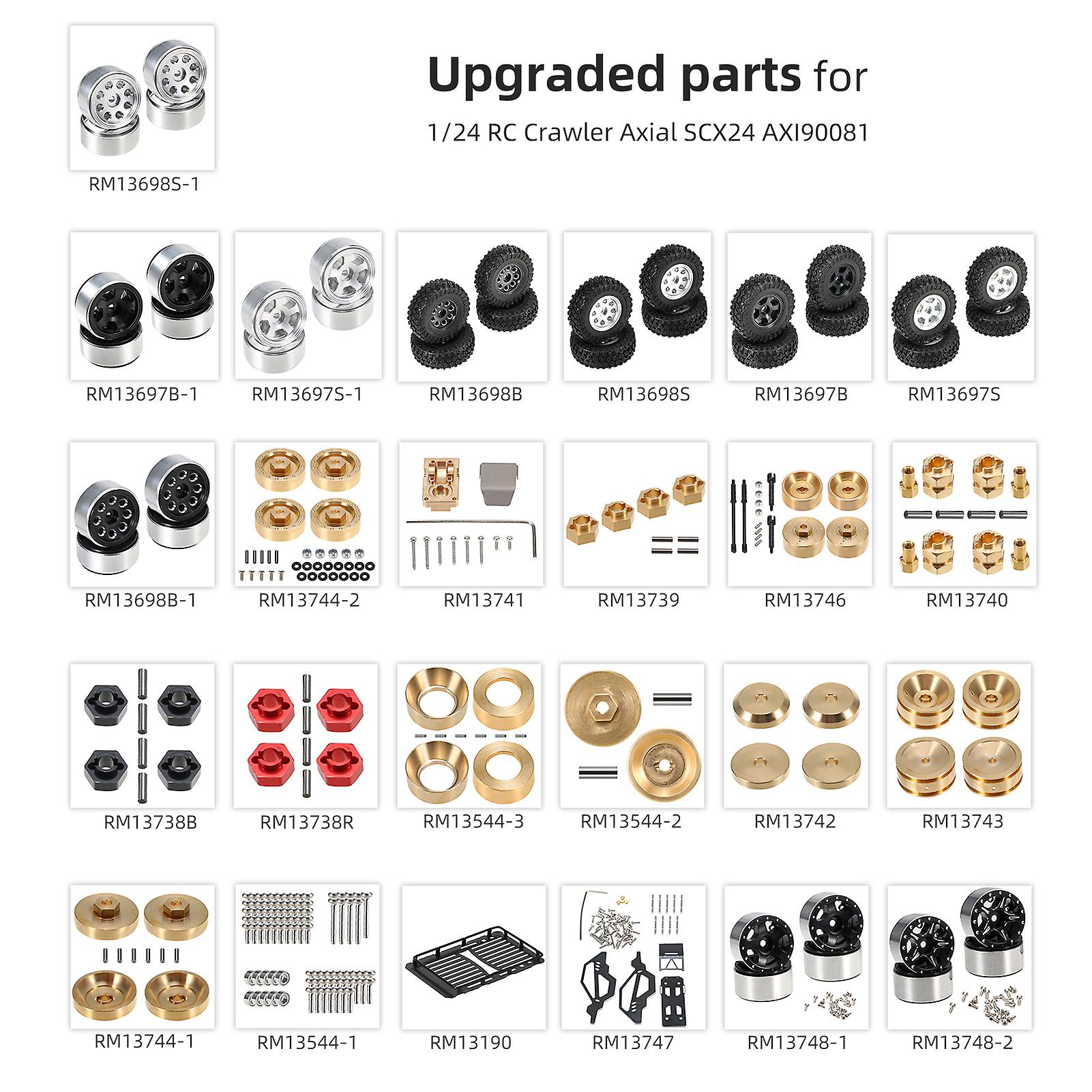 Aluminum Alloy Linkages Pull Rod Link Linkage Set For 1/24 Axial Scx24 Axi90081 Axi00001 Axi00002 Rc Car Upgrade Parts No.232222