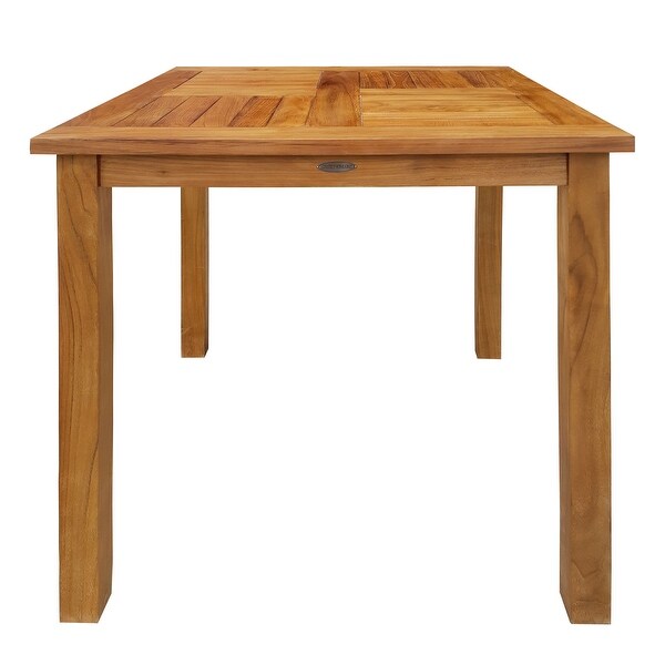 Chic Teak Seville Outdoor Teak Wood Patio Counter Height Bistro Table