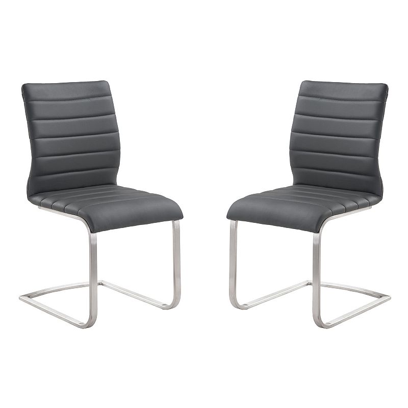 Armen Living Fusion Contemporary Accent Chair 2-piece Set