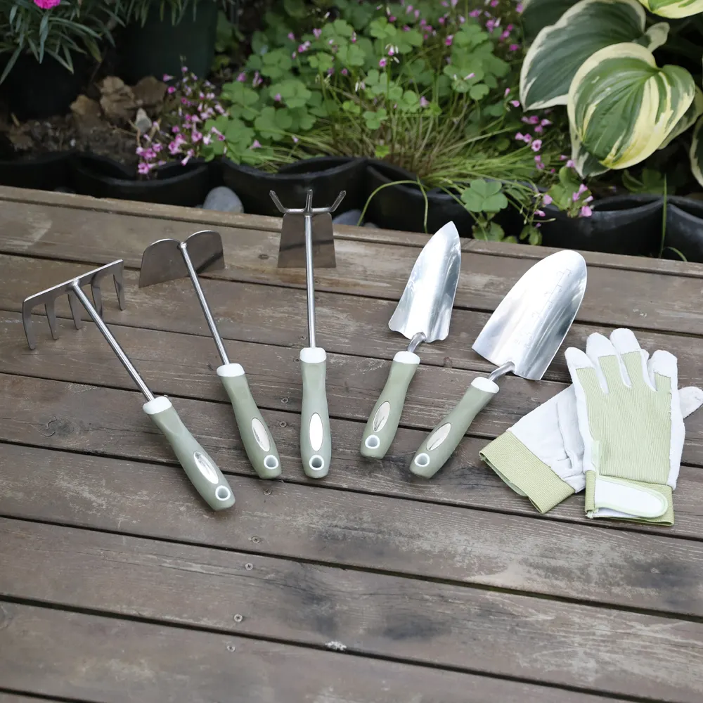 7 Piece Indoor Plastic Stainless Steel Small Handle Tools Kit Garden Hand Tool Set