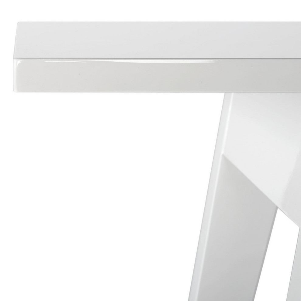 Jack Retro Mid Century Lacquer Console  White   Midcentury   Console Tables   by Rustic Home Furniture Deco  Houzz