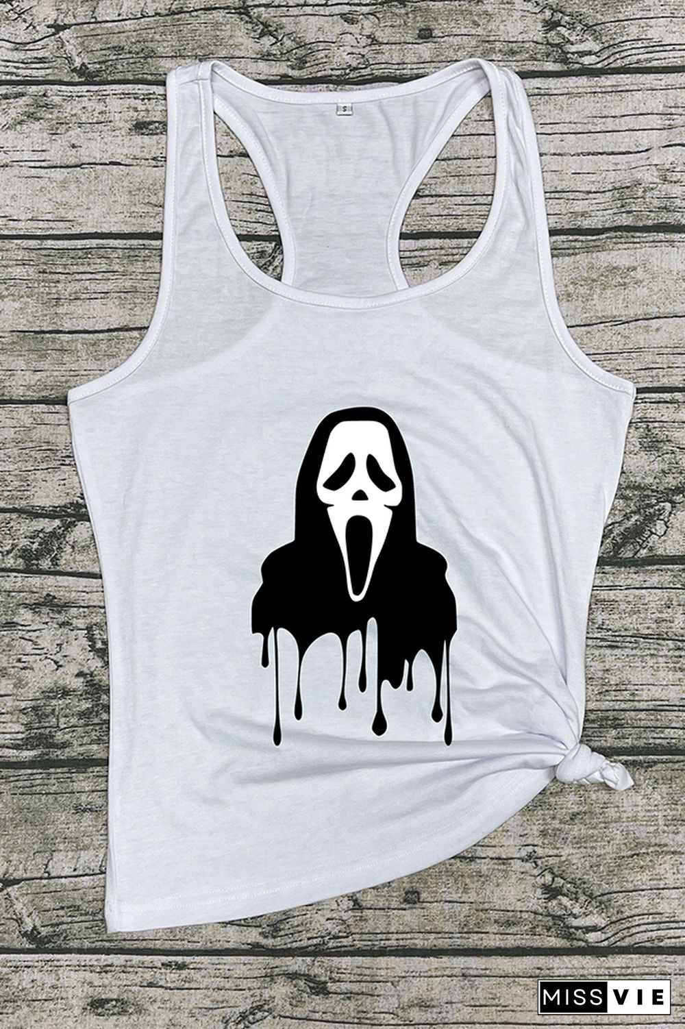 Ghost Face halloween O-neck Sleeveless Tank Top Wholesale