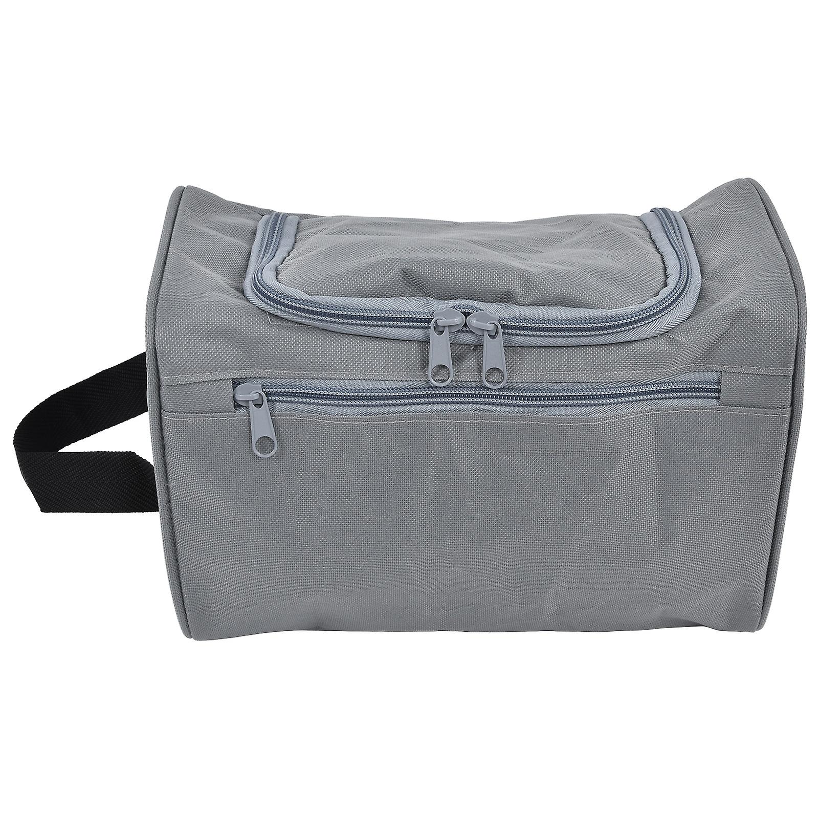 Multifunctional Hanging Zipper Makeup Case Organizer Storage Pouch Bag Travel Cosmetic Bag Gray