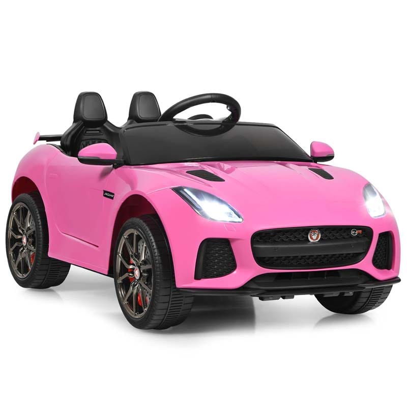 12V Jaguar F-Type SVR Licensed Kids Ride On Car, Battery Powered Riding Toy Car with Remote Control