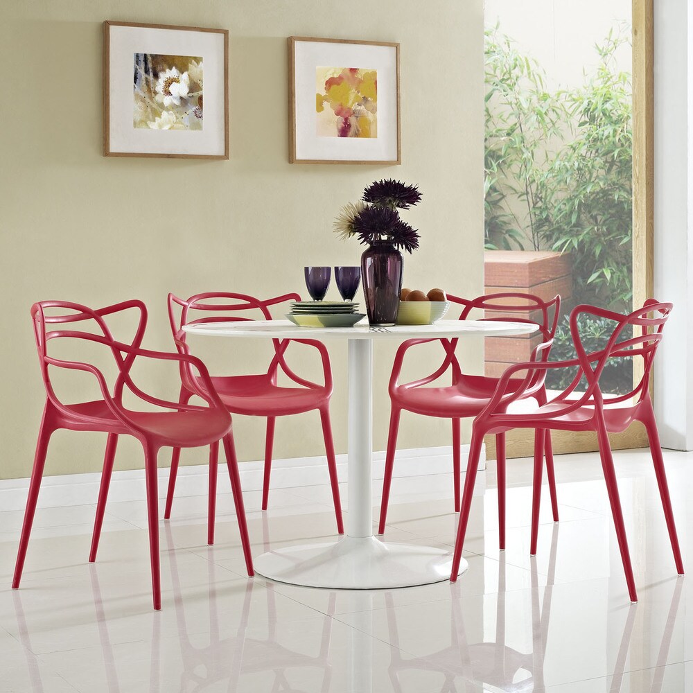 Entangled Plastic 4 piece Chair Set