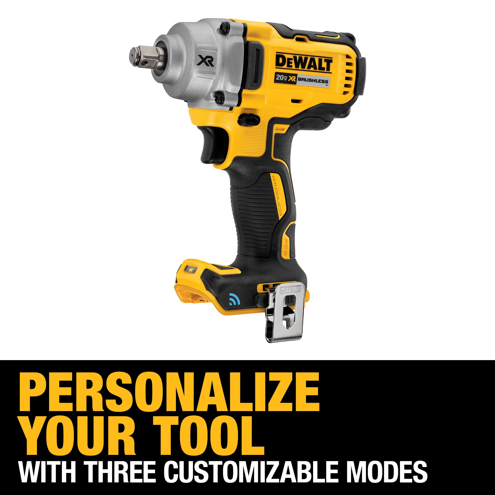 DEWALT DCF896HB 20-Volt MAX XR Cordless Brushless 1/2 in. Mid-Range Impact Wrench with Hog Ring Anvil and Tool Connect (Tool-Only)