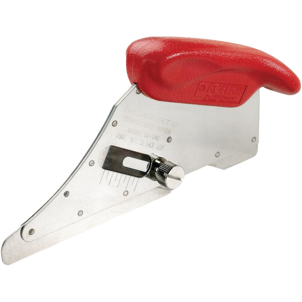 Cushion Back Carpet Cutter with Adjustable Blade Depth