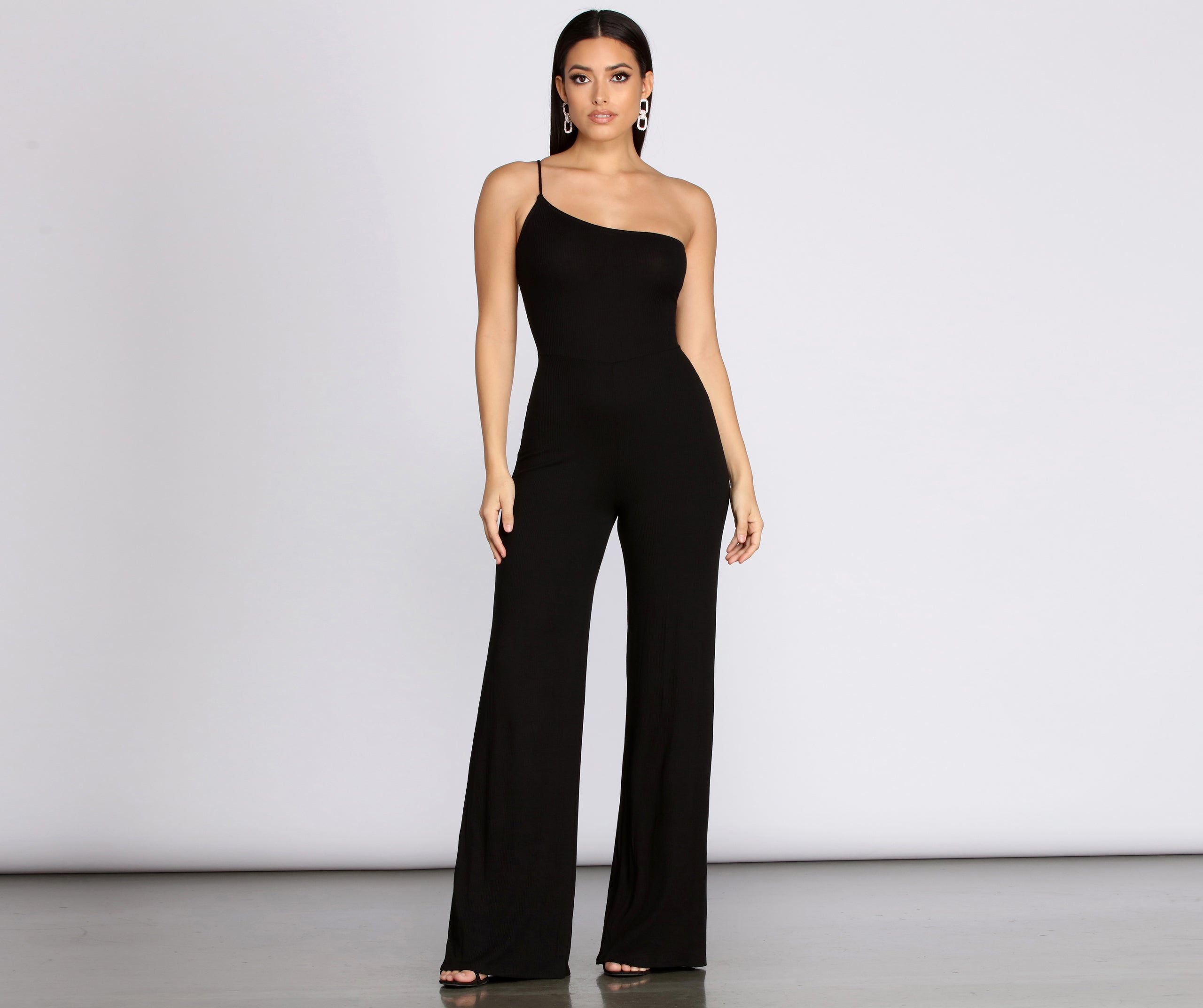 Done In One Shoulder Jumpsuit