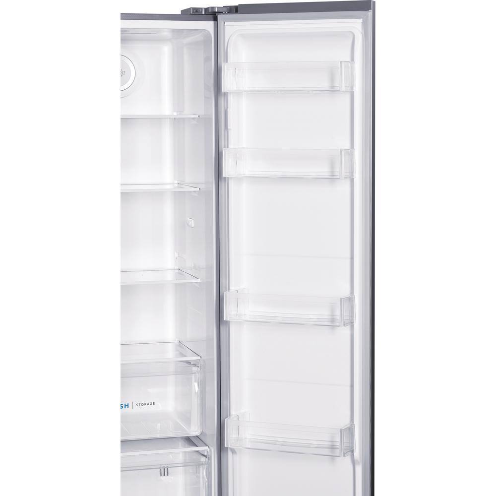 Frigidaire 36 in. 18.8 cu. ft. Side by Side Refrigerator in Brushed Steel Counter Depth FRSG1915AV