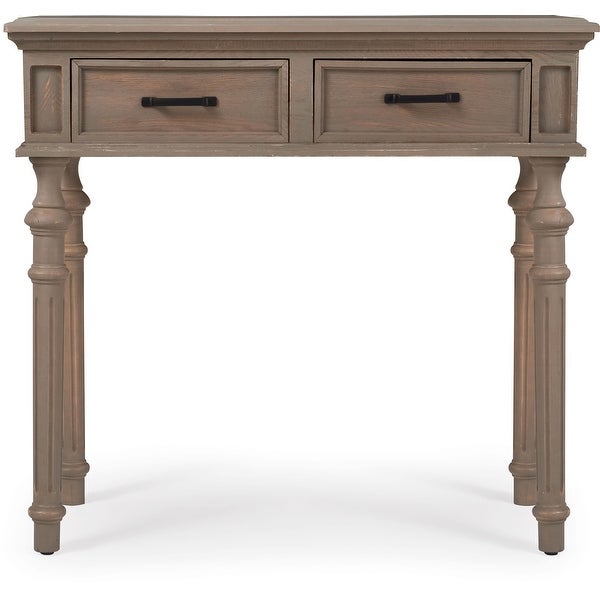 Finch Cassatt 2 Drawer Console Table， Gray