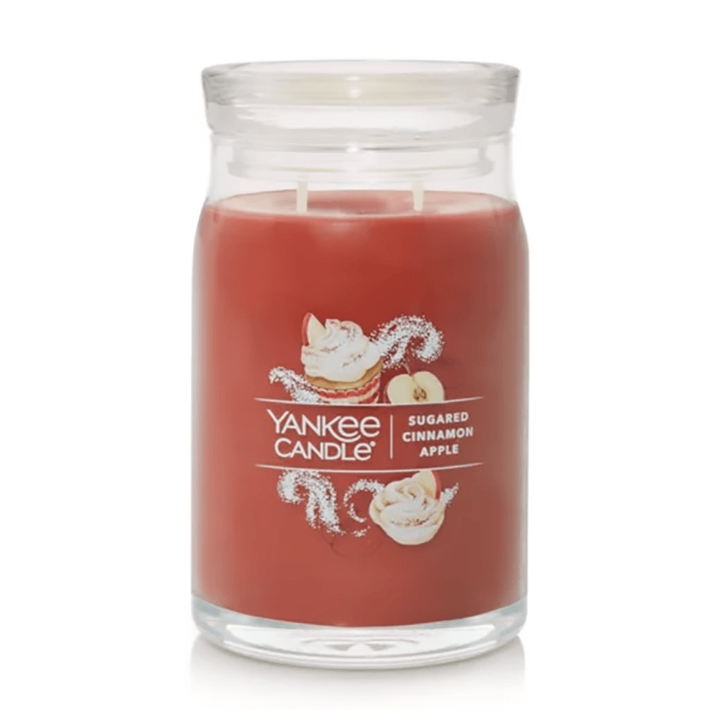 Yankee Candle  Signature Large Jar Candle in Sugared Cinnamon Apple